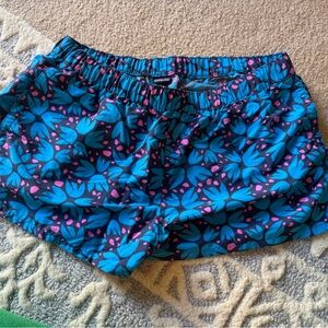 Patagonia Women's Athletic Shorts in Blue and Pink